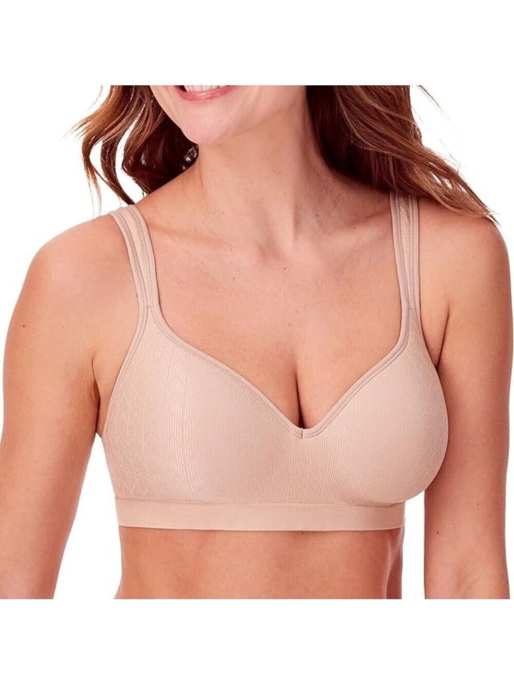 Bali Women's Comfort Revolution Wireless Bra Almond 38DD NWT
